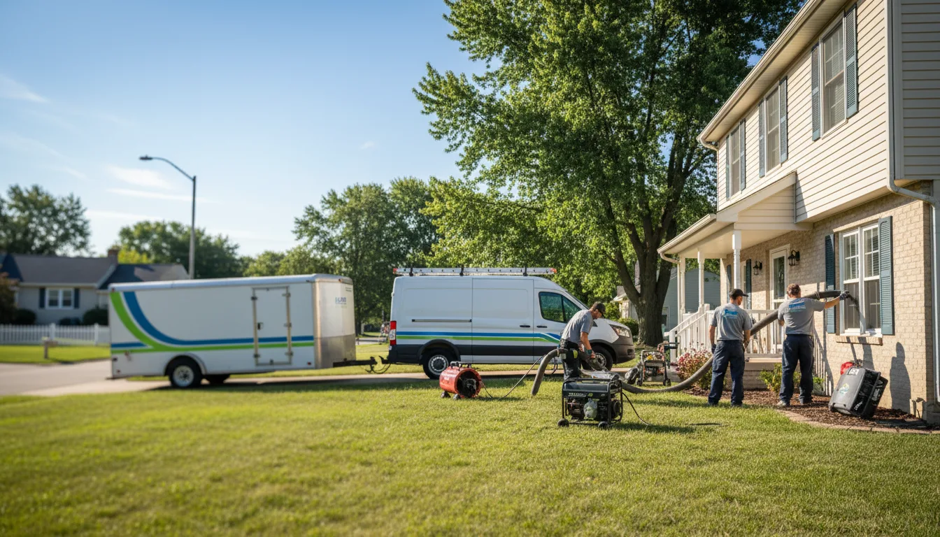 Flooded Basement Restoration And Cleanup With Repair in Dahinda, IL near me